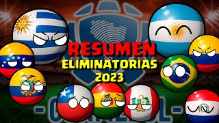 RESUMEN Eliminatorias CONMEBOL 2023 countryballs