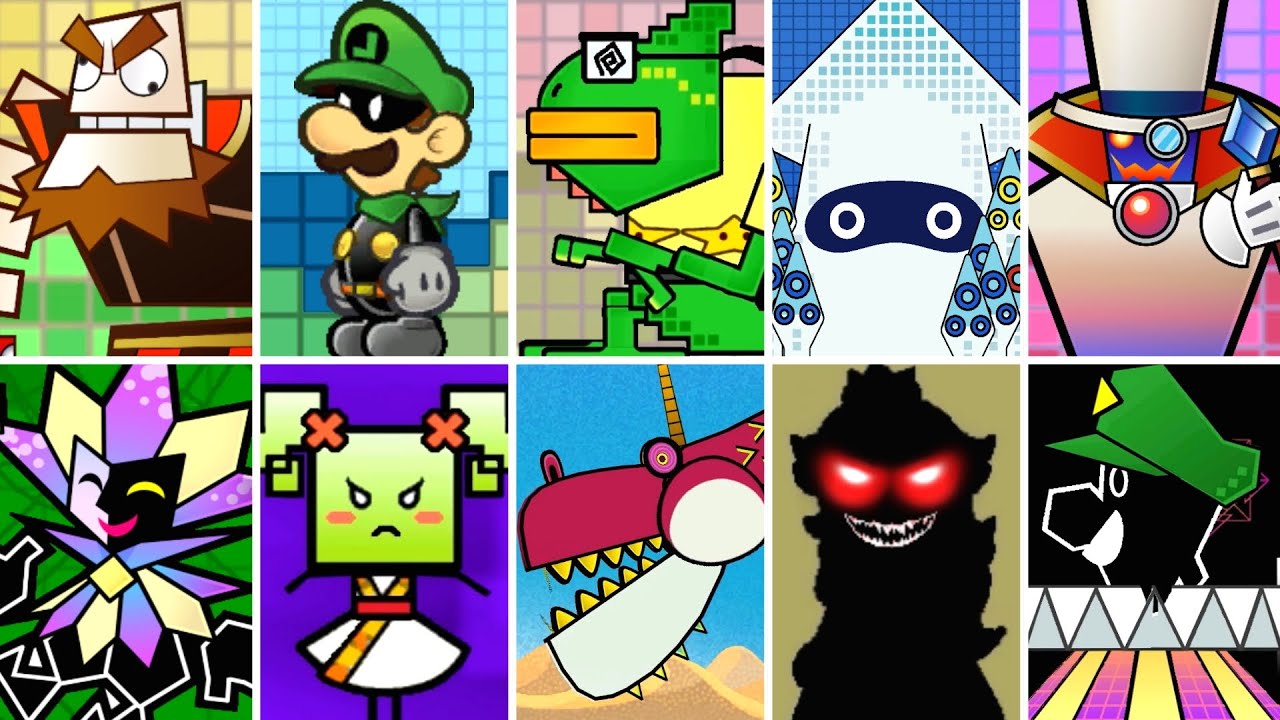 super paper mario bosses