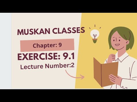 MATHEMATICS CHAPTER 9 EXERCISE 9.1 PART -2 QUESTION 6 TO 10 - YouTube