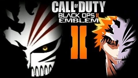 Black Ops 2 Emblem - Bleach Ichigo Hollow Mask - COD Tutorial ( Speed Art )