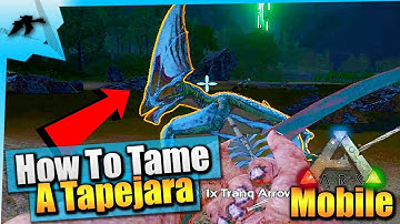 Ark Survival Evolved Mobile| How To Tame A Tapejara Solo(Easy!)| iOS/Android Total Beginner