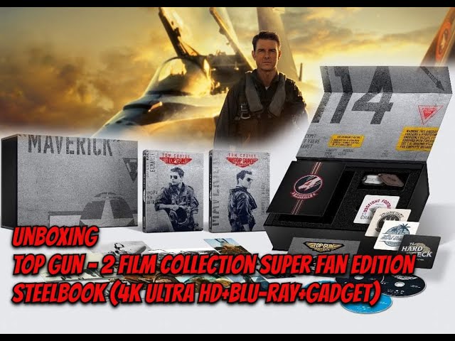 Unboxing - Top Gun - 2 Film Collection - Super Fan Edition - Steelbook (4K  Ultra HD+Blu-ray+Gadget) 