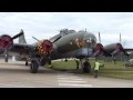 B17 Sally B coming out of the hangar at Duxford Air Museum