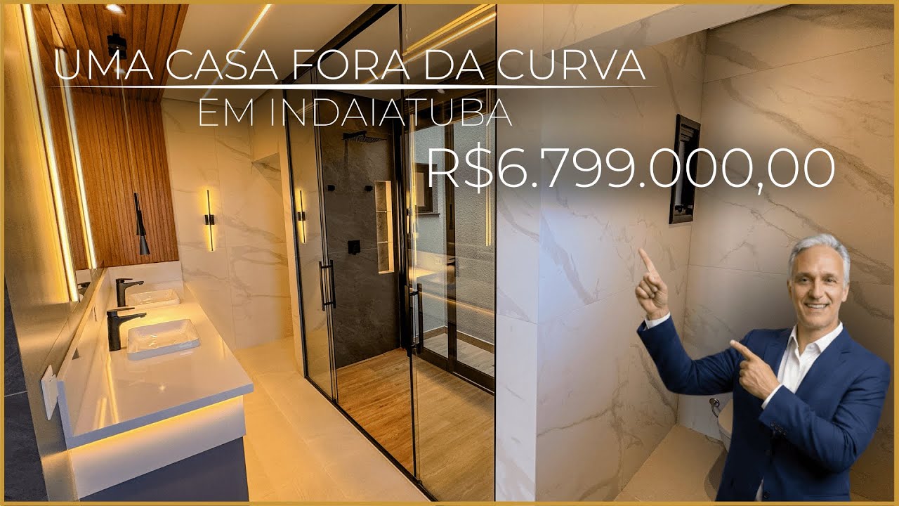 Uma casa com elevador e borda infinita em Indaiatuba