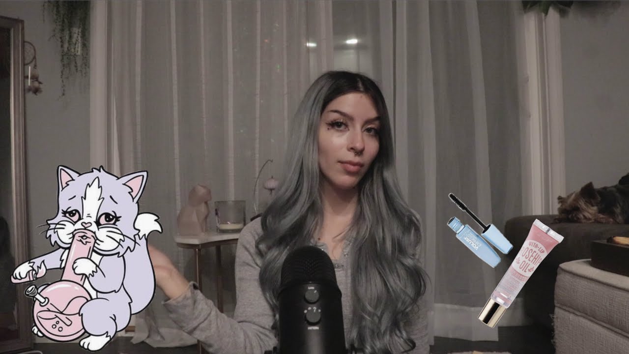 ASMR smoke sesh/I do your makeup