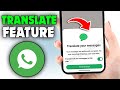 How to Use the New Translate Feature in WhatsApp (2026)