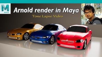 arnold render in maya I Time lapse Video