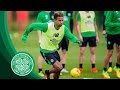 Celtic fc  champion5 train ahead of first league game at paradise