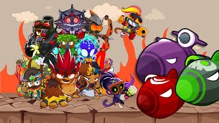 Every Max Level Hero VS MOABClass Bloons | BTD6
