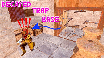 "Decayed Trap Base" Destroys Its Raiders | Rust Admin Spectating