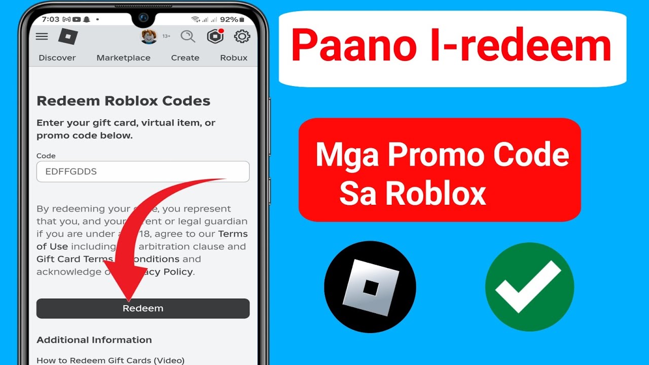 Paano Kumuha ng Mga Roblox Codes Mobile |I-redeem ang Bagong Update na ...