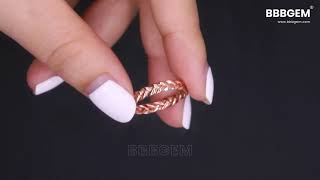 Dainty Wedding Band Braided Weave Ring in Rose Gold Petite Twisted Vine Wedding Band Matching
