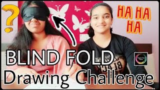 BLINDFOLD DRAWING CHALLENGE | ft. Siddhiksha| Fun challenge | Bani's Fun Place