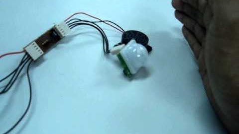 PIC Buzzer and PIR Sensor