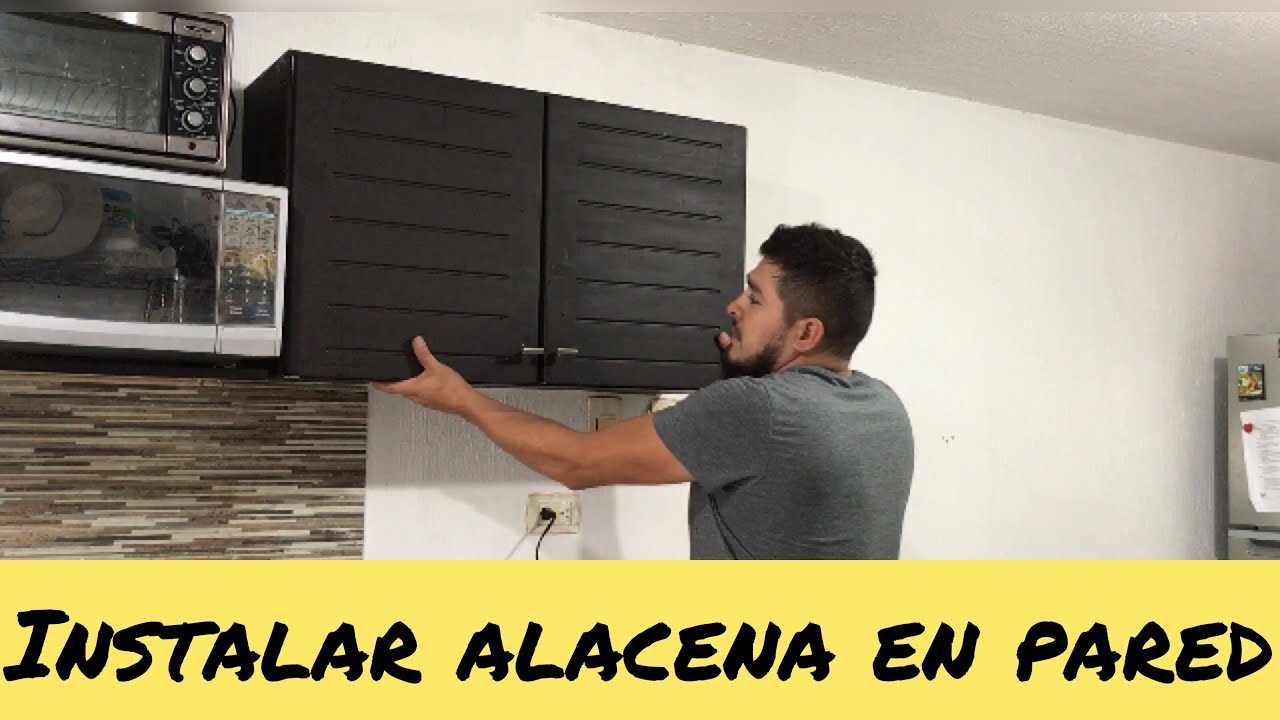 Instalar alacena en pared 