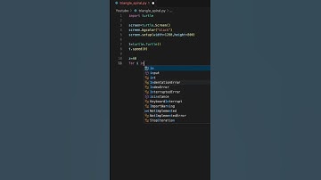 Creative Python Turtle Project | Spiral Triangle Design  #drawing #python #coding #turtle