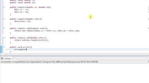 Complex Number in Java