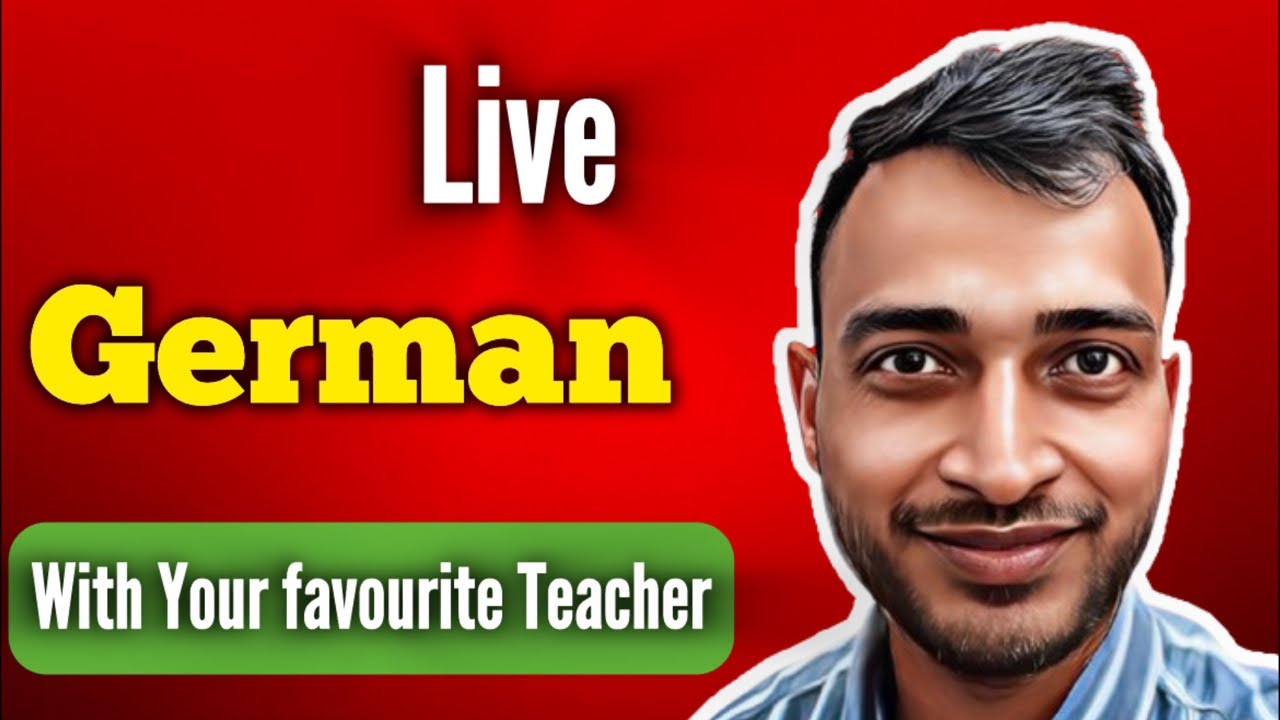 Learn German Live | German Class with Aditya is live - YouTube