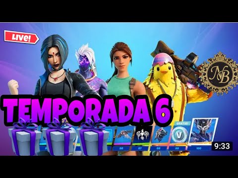 🔴 TEMPORADA 6 - Doando  🎁 Passe de Batalha  🎁 , +  Vazamentos FORTNITE AO VIVO