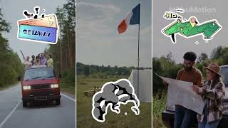 Tourism Sticker Titles & Travel Badges | Hand-Drawn Animated Graphics screenshot 5