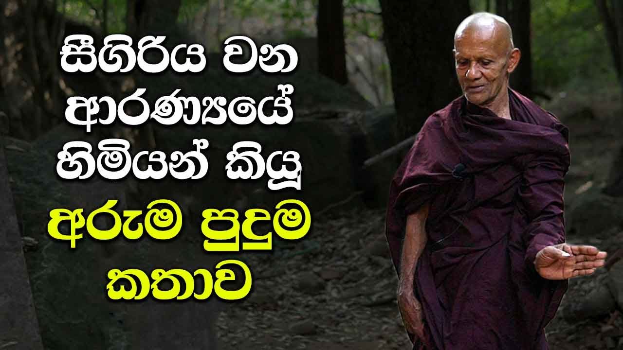 සීගිරිය වන ආරණ්‍යයේ හිමියන් කියූ අරුම පුදුම කතාව | Amazing story of the Thero of the Sigiriya