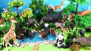 Herbivorous and Omnivorous Animal Figurines