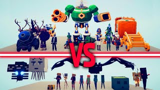 MEGA MINECRAFT TEAM vs MEGA HOLIDAY TEAM | TABS - Totally Accurate Battle Simulator