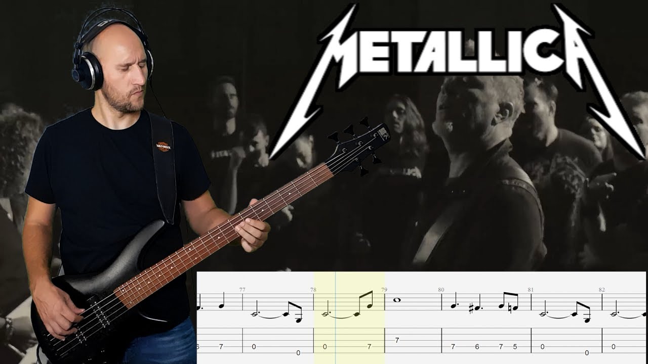 Metallica Bass Cover (Tab) Destrozando "Halo on Fire" YouTube