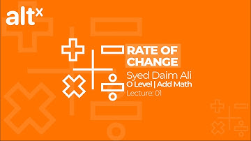 Rate of Change-Small Change [Syed Daim Ali]-O Level Add Math