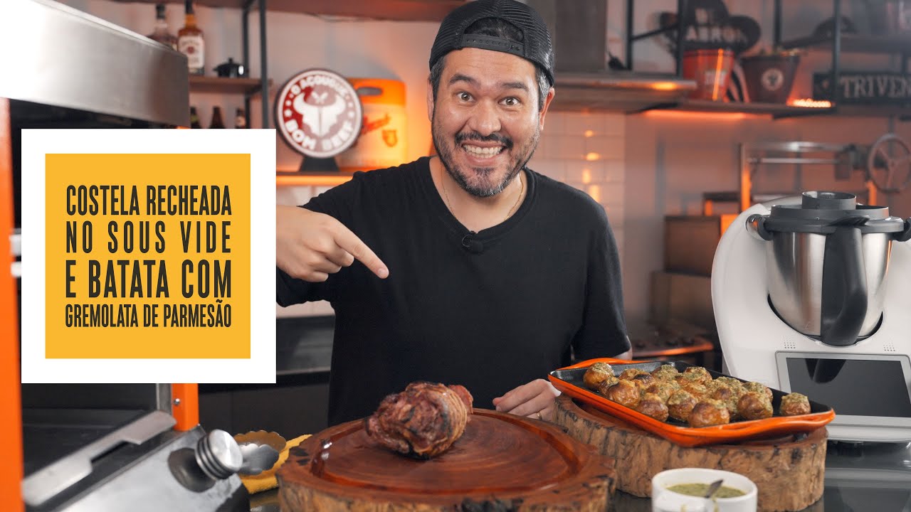 Costela Recheada no Sous Vide e Batata Assada com Gremolata de Parmesão! | Só Vide #351