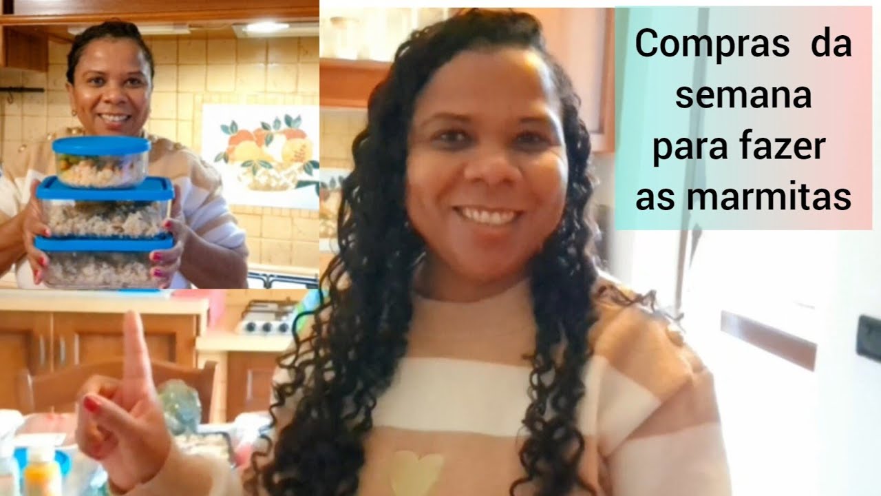 Compras da semana para fazer as marmitas. 