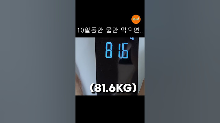 10일동안 물만먹으면 생기는일 #shorts #쇼츠