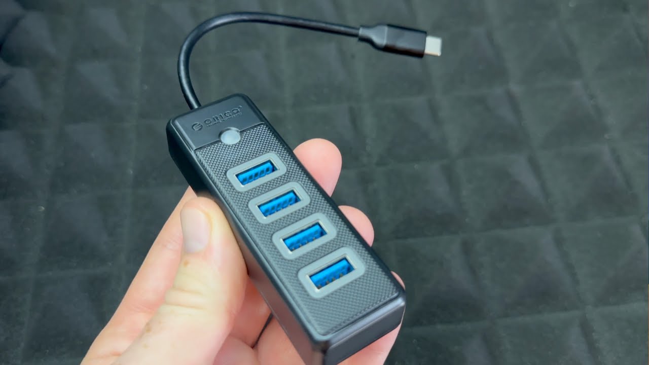 ORICO USB 3.0 Hub, USB Hub Clamp, Aluminum 4-Port USB Splitter with Extra  Power Supply Port and 4.92 FT USB Data Cable, Desktop Powered USB Hub for