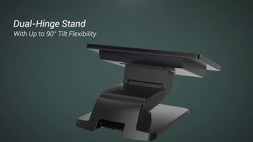All in one touch computer with Dual-Hinge modular stand - Advantech #minikiosk #selfservicekiosk