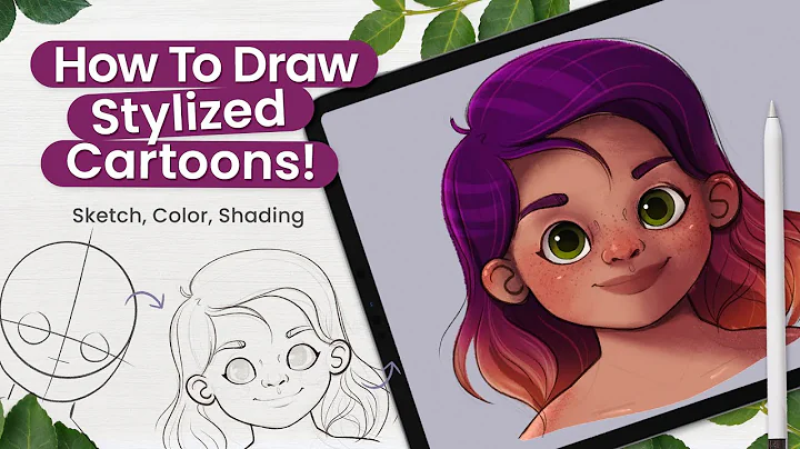 How To Draw A Stylized Cartoon Face  Digital Art T...