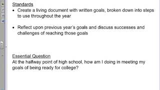 Full AVID Goal Setting Video News