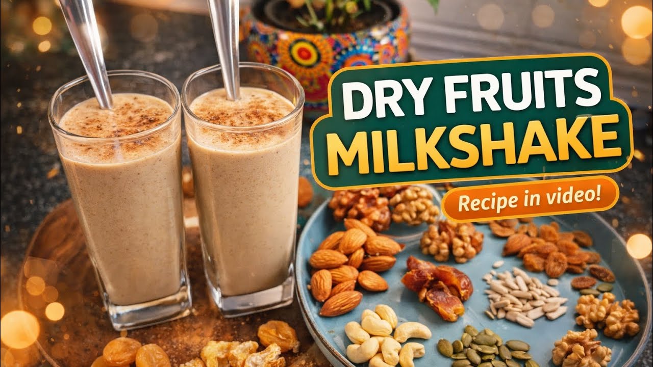 Must try Dry fruits milkshake ಕೇವಲ ೫ ನಿಮಿಷದಲ್ಲಿ.. #food #cooking #trending #viral #easyrecipe #trend