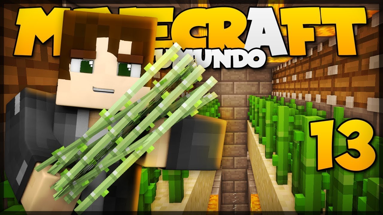 Vida Minecraft - Farm automática de Cana de Açúcar - #21 - Vídeo