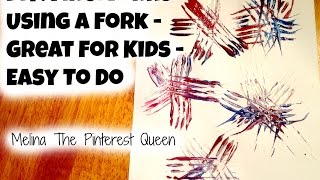 DIY: Fireworks Using A Fork -  Easy Craft For Kids
