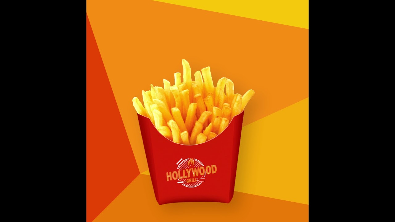 Friench fries add Advert one animation video