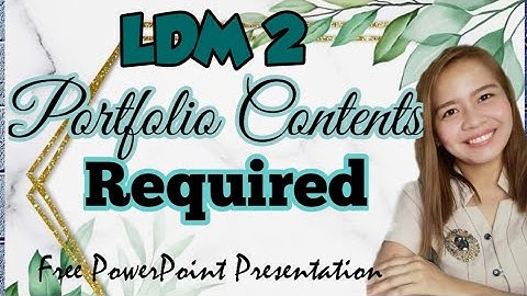LDM2 PORTFOLIO REQUIRED/GUIDE/FREE POWERPOINT