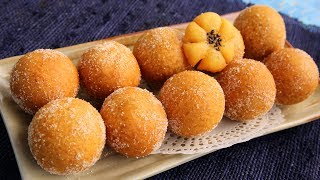 Korean chapssal doughnuts (Sweet, chewy, doughnut balls filled with sweet red beans)