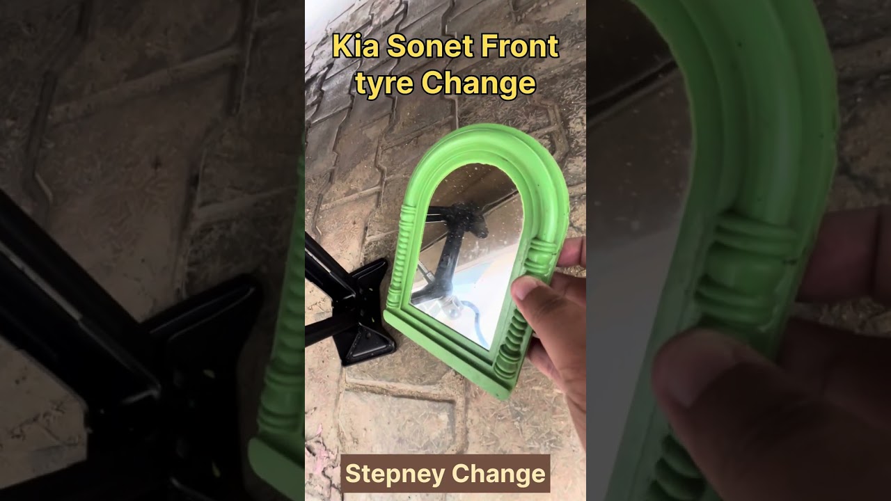 Kia Sonet X line Stepney Spare Tyre Change self at home change Car tyre