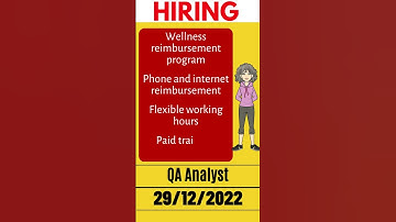 Hiring QA Analyst | QA Automation Engineer | QA skilled in Software testing | Remote Tech Jobs
