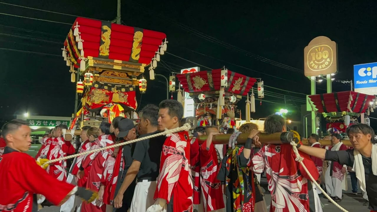 2025.10/11.12【 白羽神社 牟礼 秋祭り  宵祭り  本祭り 】川西太鼓台