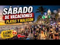 Sábado de vacaciones en Mazatlán… ¡playas y malecón completamente llenos! 😱