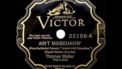 Ain't Misbehavin' Instrumental version - Instrumental performance video thumbnail