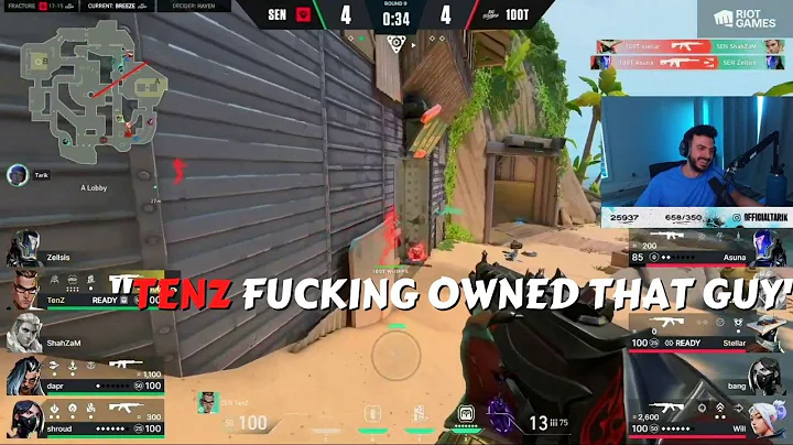 Tarik Reacts To Tenz 4k Against 100t on Breeze