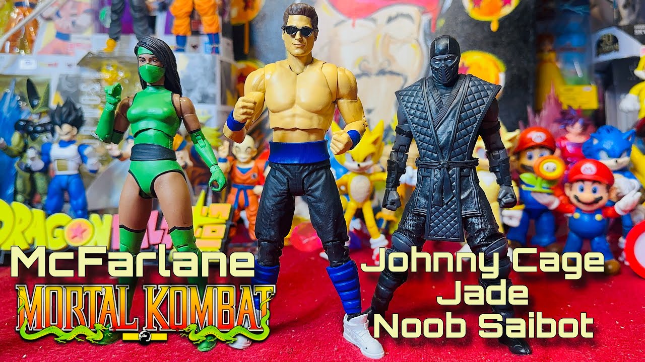 McFarlane Mortal Kombat Klassic Johnny Cage Jade Noob Saibot