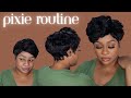 Pixie routine  morning routine  pixiecut pixie pixiecuttutorial pixiecuts